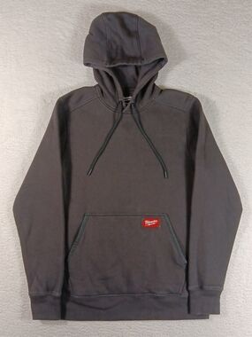 Milwaukee Hoodie Mens Medium Black Freeflex Pullover Mechanic Cars Tools
